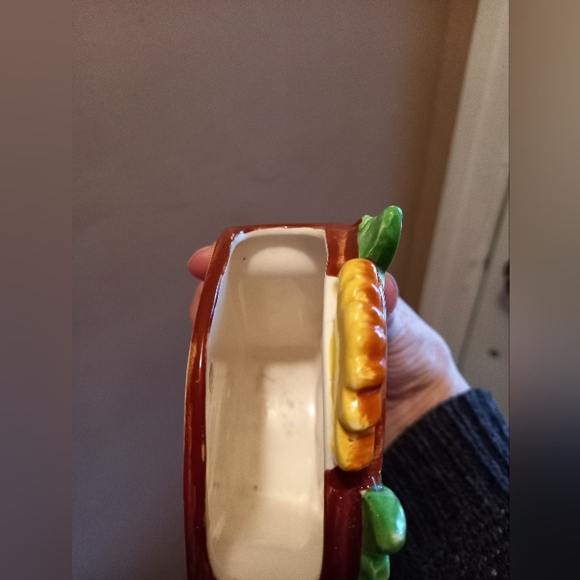 Cuckoo Clock Wall Pocket Planter Vase Ceramic Mid Century Vintage - Picture 4 of 6